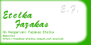 etelka fazakas business card